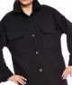 płaszcz/bluza koszulowa CITI czarny