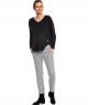 spodnie PANAMA check black-white 