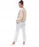 spodnie PANAMA white blue