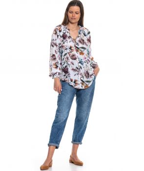  bluzka w kwiatowy wzór z tkaniny wiskozowej EVA