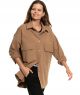 bluza koszulowa z bawełny MILANO camel