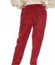 luźne sztruksowe spodnie GRAF ceglasty czerwony