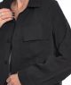 koszulowa kurtka z tencelu z kieszeniami KASHA czarny