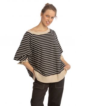 reglanowa bluza oversize JAZZ czarny