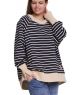 reglanowa bluza oversize JAZZ granat