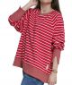 reglanowa bluza oversize JAZZ karmin