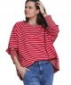 reglanowa bluza oversize JAZZ karmin