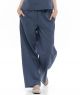 luźne lniane spodnie LIMA blue jeans