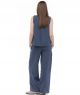 luźne lniane spodnie LIMA blue jeans