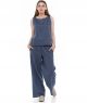 luźne lniane spodnie LIMA blue jeans
