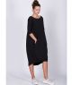 sukienka JASMINE DRESS BLACK, GREY