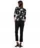  bluzka GIANNA flowers black BLOUSE