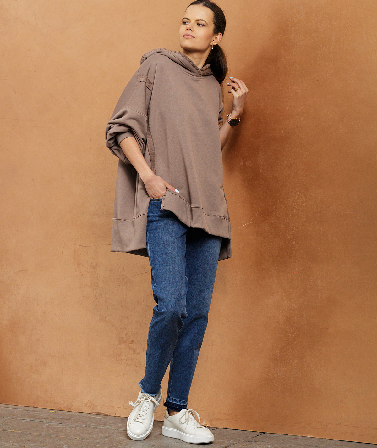 Bluza z kapturem oversize